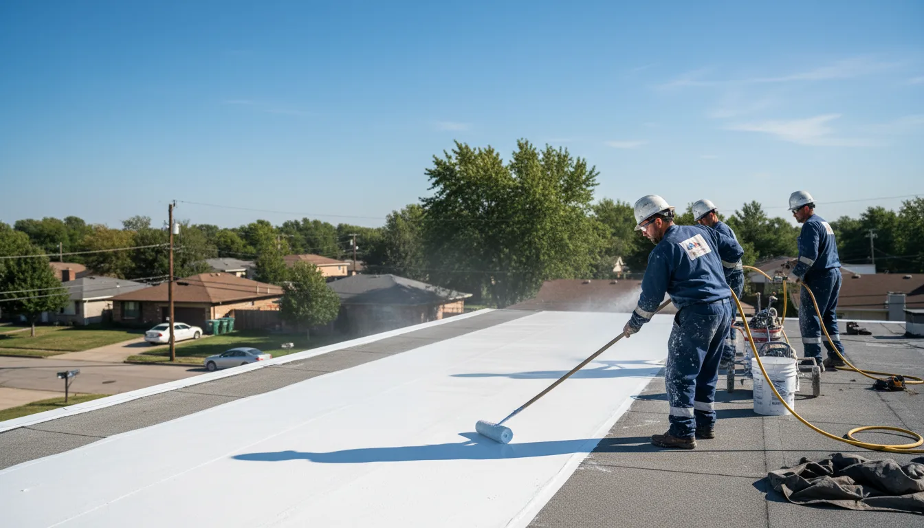 Commercial roof coating in Neffs, PA near me